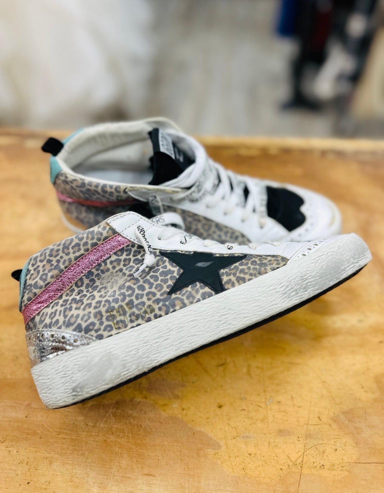Grey Goose Midstar Cheetah Sneakers